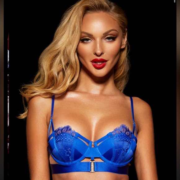 MORGAN ELECTRIC BLUE BRA - Picture 1 of 11